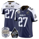 Men's Navy Midshipmen 'Jolly Rogers Edition' Vapor Limited Jersey - 100th Anniversary Patch - Navy Alternate / Joe Bellino