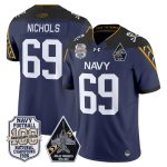 Men's Navy Midshipmen 'Jolly Rogers Edition' Vapor Limited Jersey - 100th Anniversary Patch - Navy / Cam Nichols