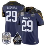Men's Navy Midshipmen 'Jolly Rogers Edition' Vapor Limited Jersey - 100th Anniversary Patch - Navy / Gage Leonard