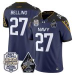 Men's Navy Midshipmen 'Jolly Rogers Edition' Vapor Limited Jersey - 100th Anniversary Patch - Navy / Joe Bellino