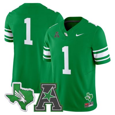 Men's North Texas Mean Green 2026 Vapor Limited Jersey - Green / #1 Team