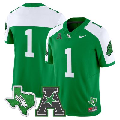 Men's North Texas Mean Green 2026 Vapor Limited Jersey - Green Alternate / #1 Team