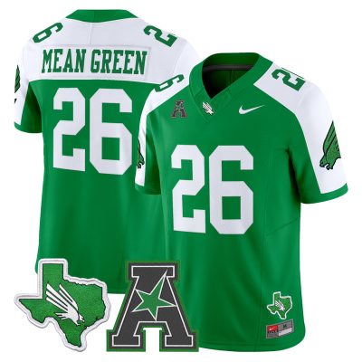Men's North Texas Mean Green 2026 Vapor Limited Jersey - Green Alternate / #26 Mean Green