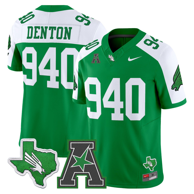 Men's North Texas Mean Green 2026 Vapor Limited Jersey - Green Alternate / Denton 940