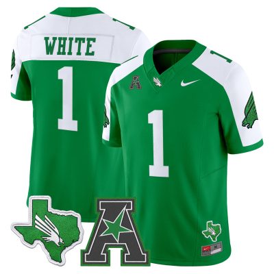 Men's North Texas Mean Green 2026 Vapor Limited Jersey - Green Alternate / Jahiem White