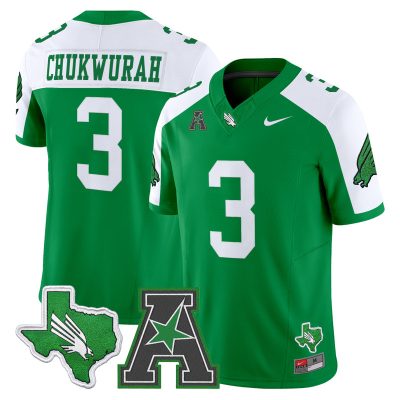 Men's North Texas Mean Green 2026 Vapor Limited Jersey - Green Alternate / TJ Chukwurah