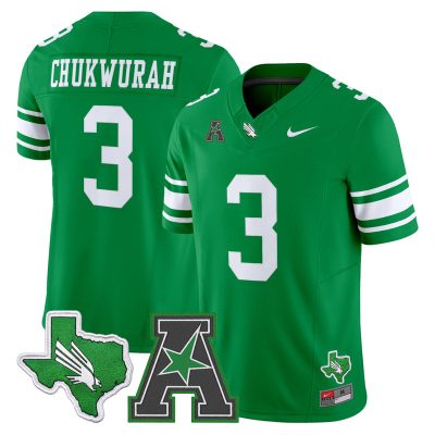 Men's North Texas Mean Green 2026 Vapor Limited Jersey - Green / TJ Chukwurah