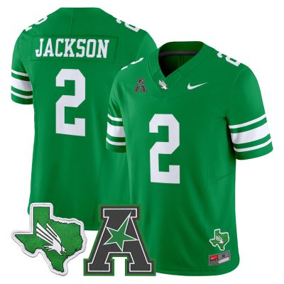 Men's North Texas Mean Green 2026 Vapor Limited Jersey - Green / Tayven Jackson