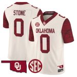 Men's Oklahoma Sooners Rough Rider Vapor Limited Jersey - Cream / David Stone