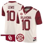 Men's Oklahoma Sooners Rough Rider Vapor Limited Jersey - Cream / Kip Lewis
