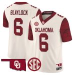 Men's Oklahoma Sooners Rough Rider Vapor Limited Jersey - Cream / Tory Blaylock