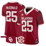 Men's Oklahoma Sooners Rough Rider Vapor Limited Jersey - Crimson / Tommy McDonald