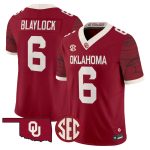 Men's Oklahoma Sooners Rough Rider Vapor Limited Jersey - Crimson / Tory Blaylock