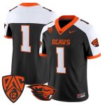 Men's Oregon State Beavers 2026 Vapor Limited Jersey - Black Alternate / #1 Team