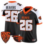 Men's Oregon State Beavers 2026 Vapor Limited Jersey - Black Alternate / #26 Beavers