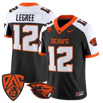 Men's Oregon State Beavers 2026 Vapor Limited Jersey - Black Alternate / Jesse LeGree