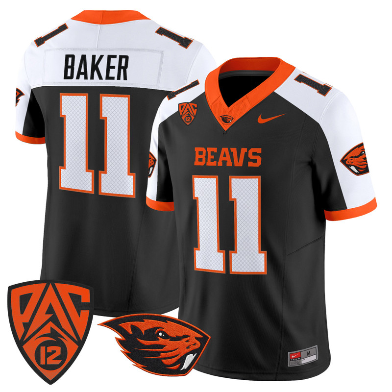Men's Oregon State Beavers 2026 Vapor Limited Jersey - Black Alternate / Terry Baker