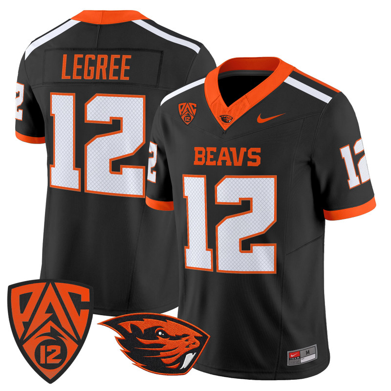 Men's Oregon State Beavers 2026 Vapor Limited Jersey - Black / Jesse LeGree