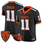 Men's Oregon State Beavers 2026 Vapor Limited Jersey - Black / Terry Baker