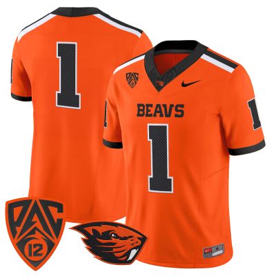 Men's Oregon State Beavers 2026 Vapor Limited Jersey - Orange / #1 Team