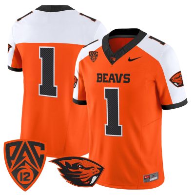 Men's Oregon State Beavers 2026 Vapor Limited Jersey - Orange Alternate / #1 Team