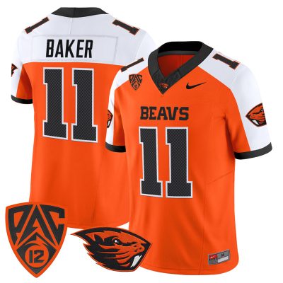 Men's Oregon State Beavers 2026 Vapor Limited Jersey - Orange Alternate / Terry Baker