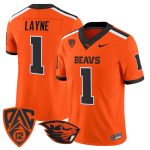 Men's Oregon State Beavers 2026 Vapor Limited Jersey - Orange / Dylan Layne