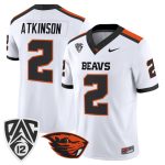 Men's Oregon State Beavers 2026 Vapor Limited Jersey - White / Braden Atkinson