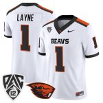 Men's Oregon State Beavers 2026 Vapor Limited Jersey - White / Dylan Layne