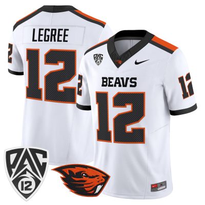 Men's Oregon State Beavers 2026 Vapor Limited Jersey - White / Jesse LeGree