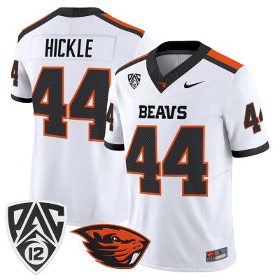 Men's Oregon State Beavers 2026 Vapor Limited Jersey - White / Takari Hickle