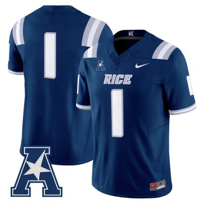 Men's Rice Owls 2026 Vapor Limited Jersey - Navy / #1 Team