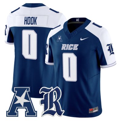 Men's Rice Owls 2026 Vapor Limited Jersey - Navy Alternate / Daveon Hook