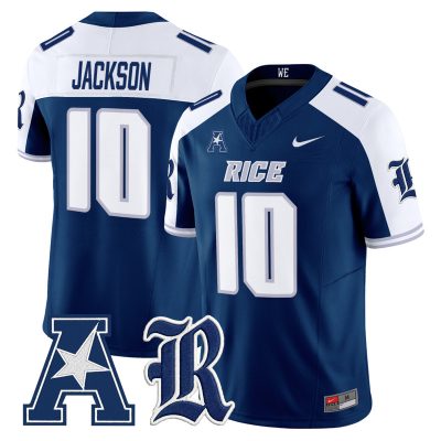 Men's Rice Owls 2026 Vapor Limited Jersey - Navy Alternate / Quinton Jackson