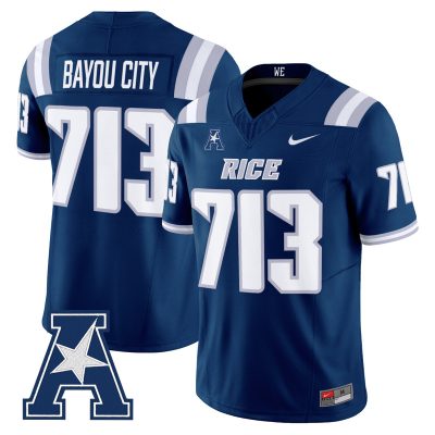 Men's Rice Owls 2026 Vapor Limited Jersey - Navy / Bayou City 713