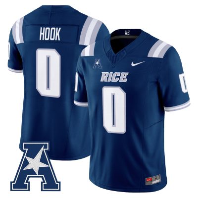 Men's Rice Owls 2026 Vapor Limited Jersey - Navy / Daveon Hook