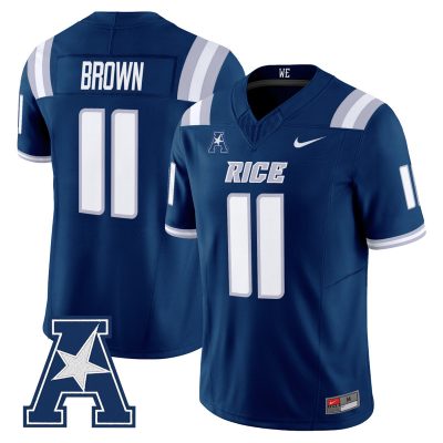 Men's Rice Owls 2026 Vapor Limited Jersey - Navy / Jacurri Brown