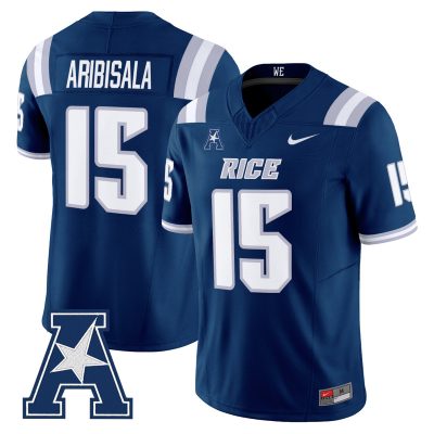 Men's Rice Owls 2026 Vapor Limited Jersey - Navy / Matthew Aribisala