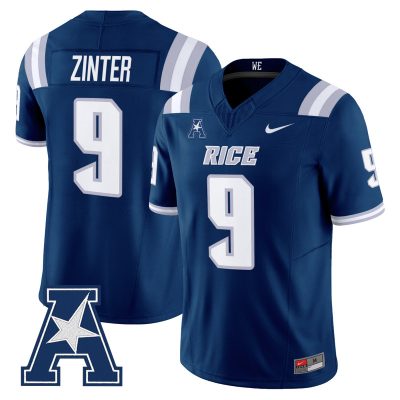 Men's Rice Owls 2026 Vapor Limited Jersey - Navy / Preston Zinter