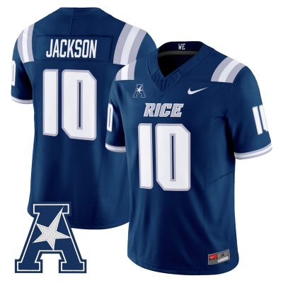 Men's Rice Owls 2026 Vapor Limited Jersey - Navy / Quinton Jackson