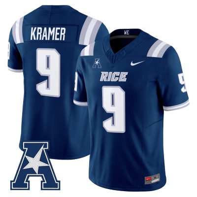 Men's Rice Owls 2026 Vapor Limited Jersey - Navy / Tommy Kramer