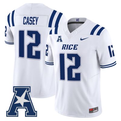 Men's Rice Owls 2026 Vapor Limited Jersey - White / James Casey