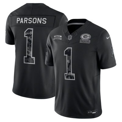 Micah Parsons Green Bay Packers 2026 Salute to Service Stitched Limited Jersey - Black