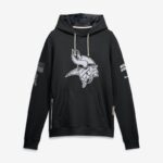 Minnesota Vikings 2026 Salute to Service Sideline Dri-FIT Pullover Hoodie - Black
