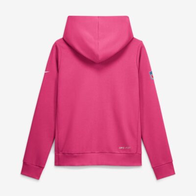 Alternative view of Minnesota Vikings Women's 2026 NFL Crucial Catch Sideline Standard Issue Dri-FIT Pullover Hoodie - Pink