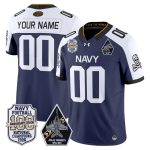 Navy Midshipmen 'Jolly Rogers Edition' Vapor Limited Custom Jersey - 100th Anniversary Patch - Navy Alternate