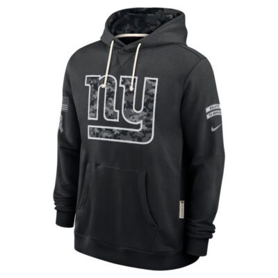 New York Giants 2026 Salute to Service Sideline Dri-FIT Pullover Hoodie - Black - Image 3