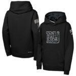 New York Giants Youth 2026 Salute to Service Club Fleece Pullover Hoodie - Black