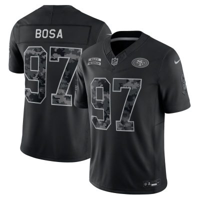 Nick Bosa San Francisco 49ers 2026 Salute to Service Stitched Limited Jersey - Black