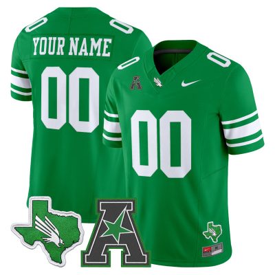 North Texas Mean Green 2026 Vapor Limited Custom Jersey - Green